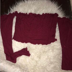 Cute burgundy top